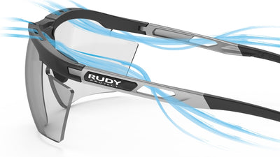 Rudy Project Magnus sunglasses side view with Power Flow ventilation to prevent fogging