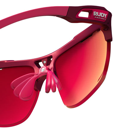Rudy Project Keyblade sunglasses have adjustable, non-slip nosepad for customizable fit