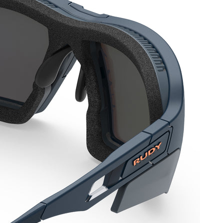 Rudy Project Agent Q sunglasses view of removable goggle face foam interface