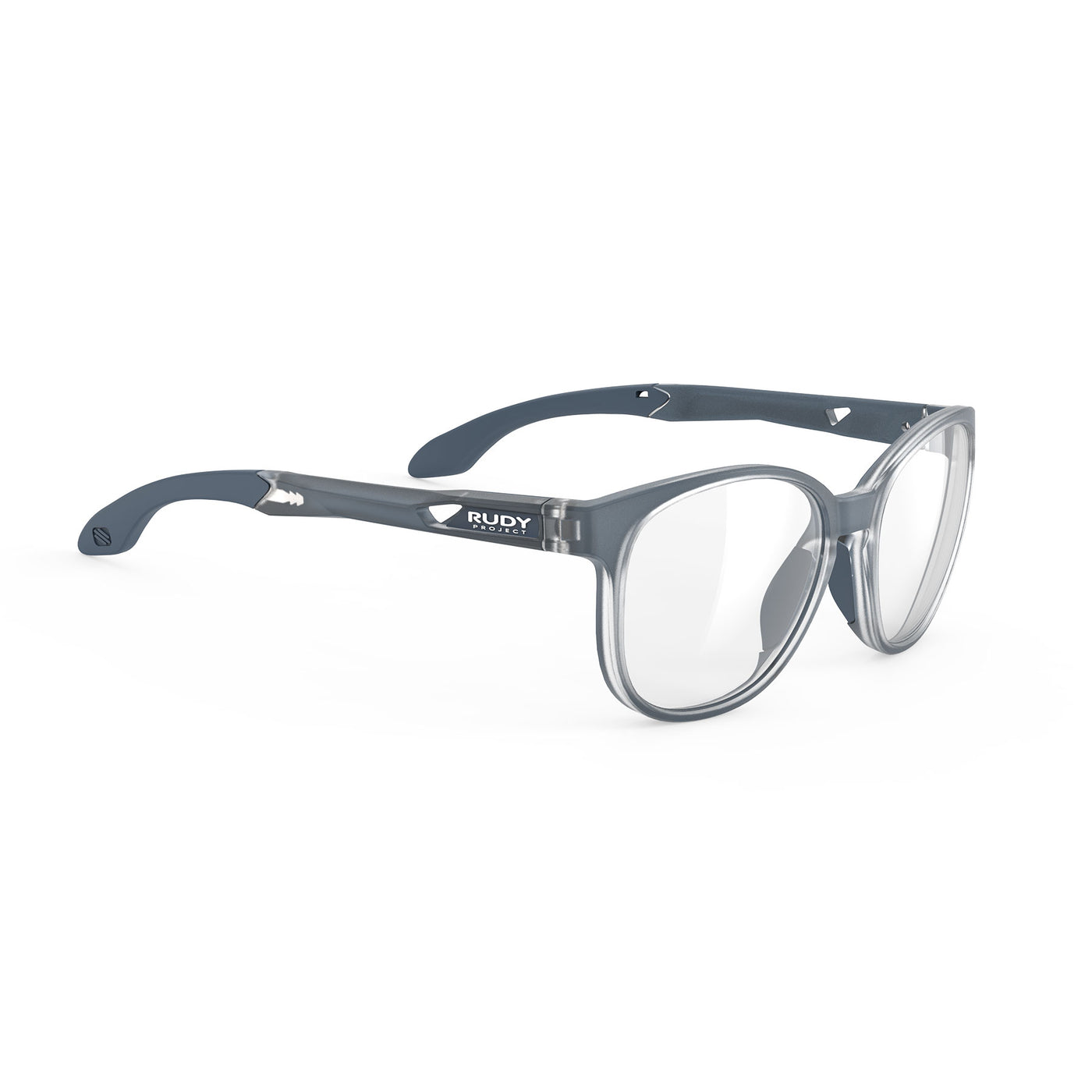 Rudy Project Lightflow lightweight eyeglasses for all day comfort#color_lightflow-b-ice-blue-metal-matte-with-demo-lenses