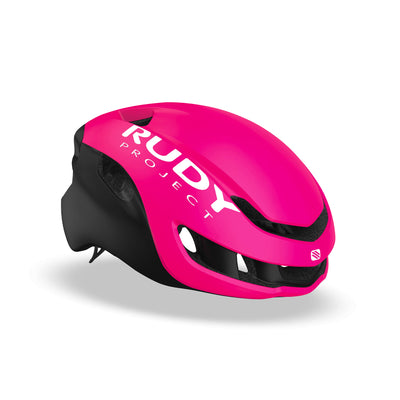 Rudy Project Nytron road cycling and aero helmet#color_nytron-pink-fluo-black-matte