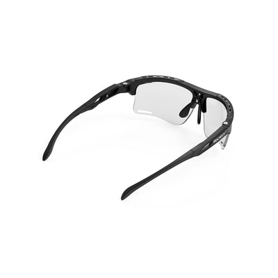 Rudy Project running and cycling sport prescription sunglasses#color_keyblade-matte-black-frame-and-impactx-photochromic-2-black-lenses