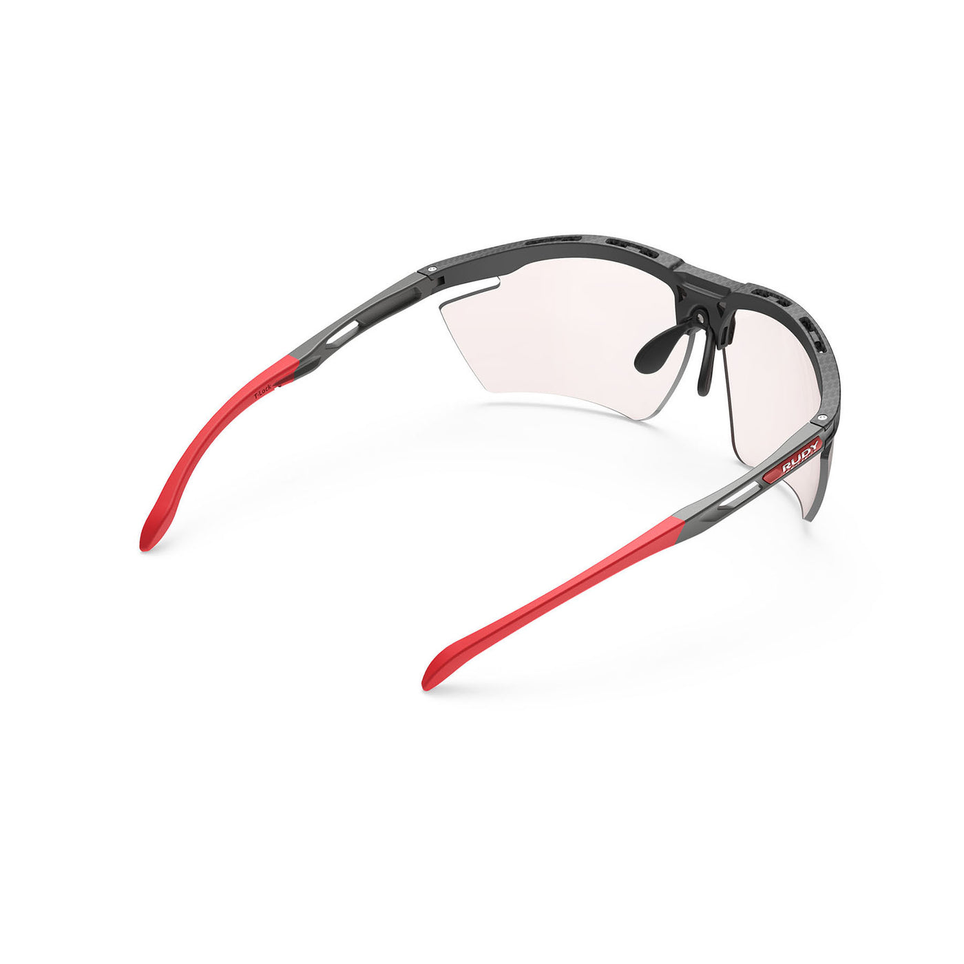 Rudy Project Magnus running and cycling sport and prescription sport sunglasses#color_magnus-carbonium-matte-frame-with-impactx-photochromic-2-laser-red-lenses