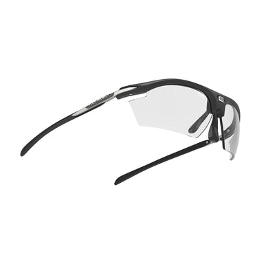 Rudy Project prescription ready sportrx running and cycling sunglasses#color_rydon-matte-black-frame-and-impactx-photochromic-2-black-lenses