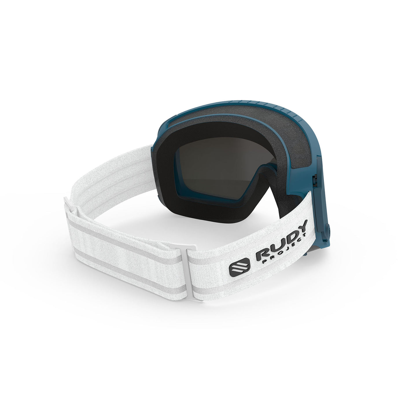 Rudy Project Spincut over the glass OTG ski and snowboard goggles#color_spincut-bondi-blue-frame-with-multilaser-orange-lenses