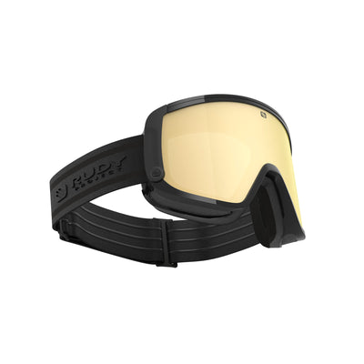 Rudy Project Spincut over the glass OTG ski and snowboard goggles#color_spincut-black-gloss-frame-with-multilaser-gold-lenses