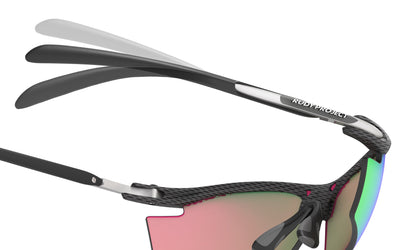 Rudy Project sunglasses have adjustable, non-slip ear pieces