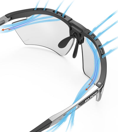 Rudy Project Magnus sunglasses with Power Flow ventilation to prevent fogging