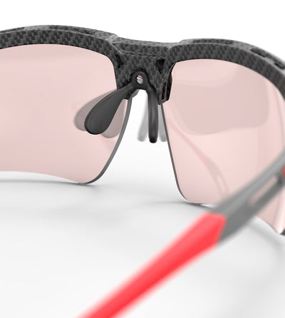 Rudy Project Magnus sunglasses have adjustable, non-slip nosepad for customizable fit
