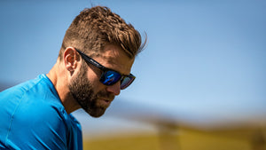 Rudy Project Spinhawk casual active lifestyle sunglasses worn by bearded man