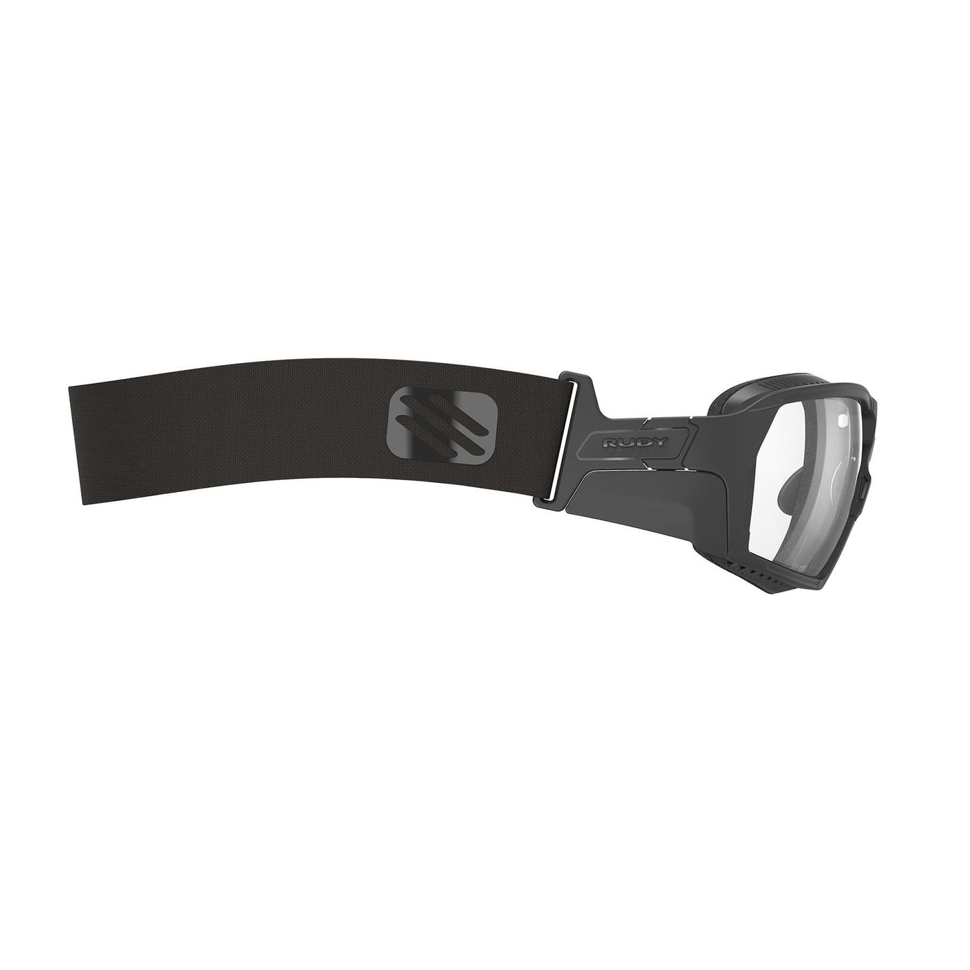 Rudy Project prescription hiking and glacier sport sunglasses#color_agent-q-guard-matte-black-with-transparent-lenses