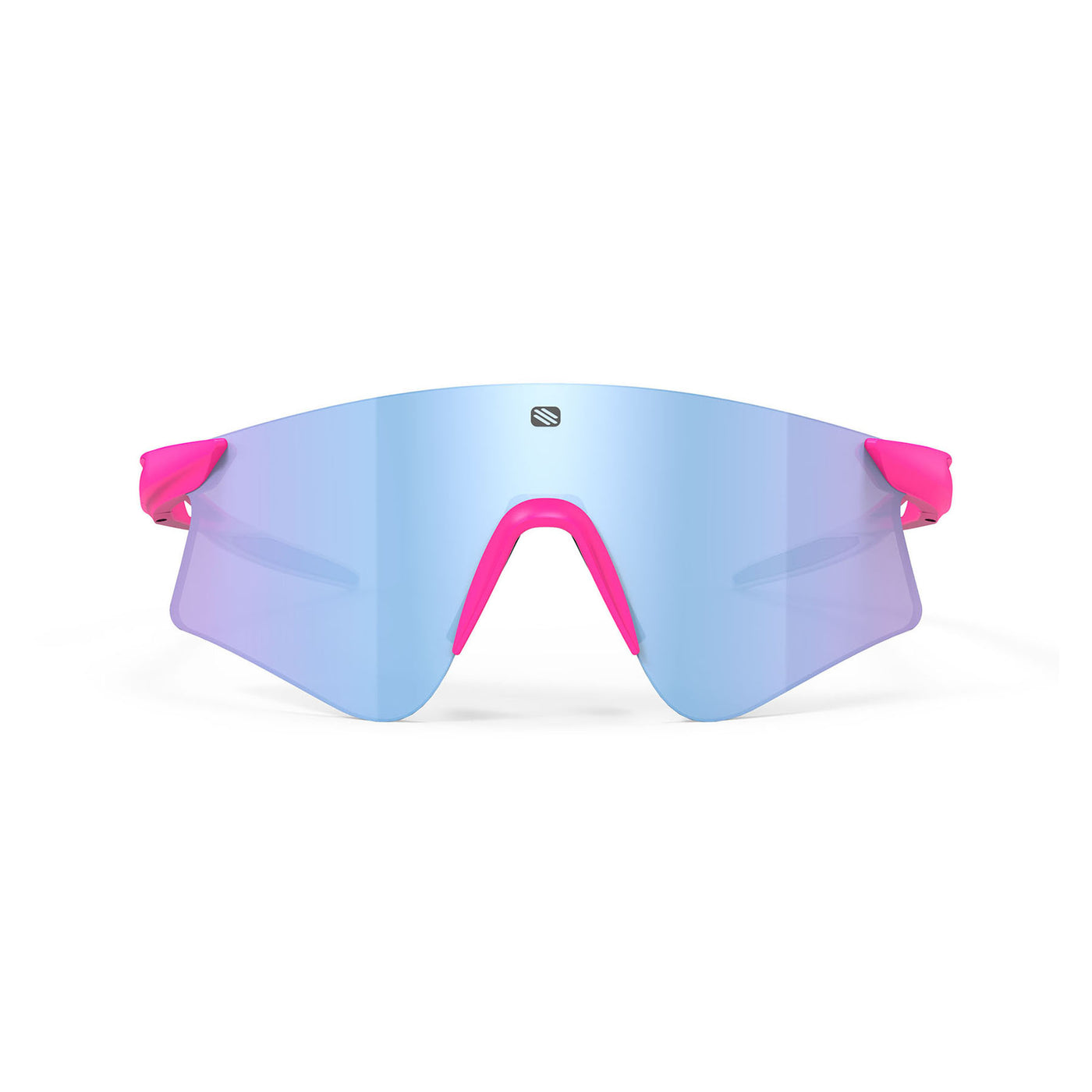 Rudy Project Astral running, cycling, gravel and mountain biking sport shield prescription sunglasses#color_astral-pink-fluo-fade-matte-frame-with-multilaser-ice-lenses