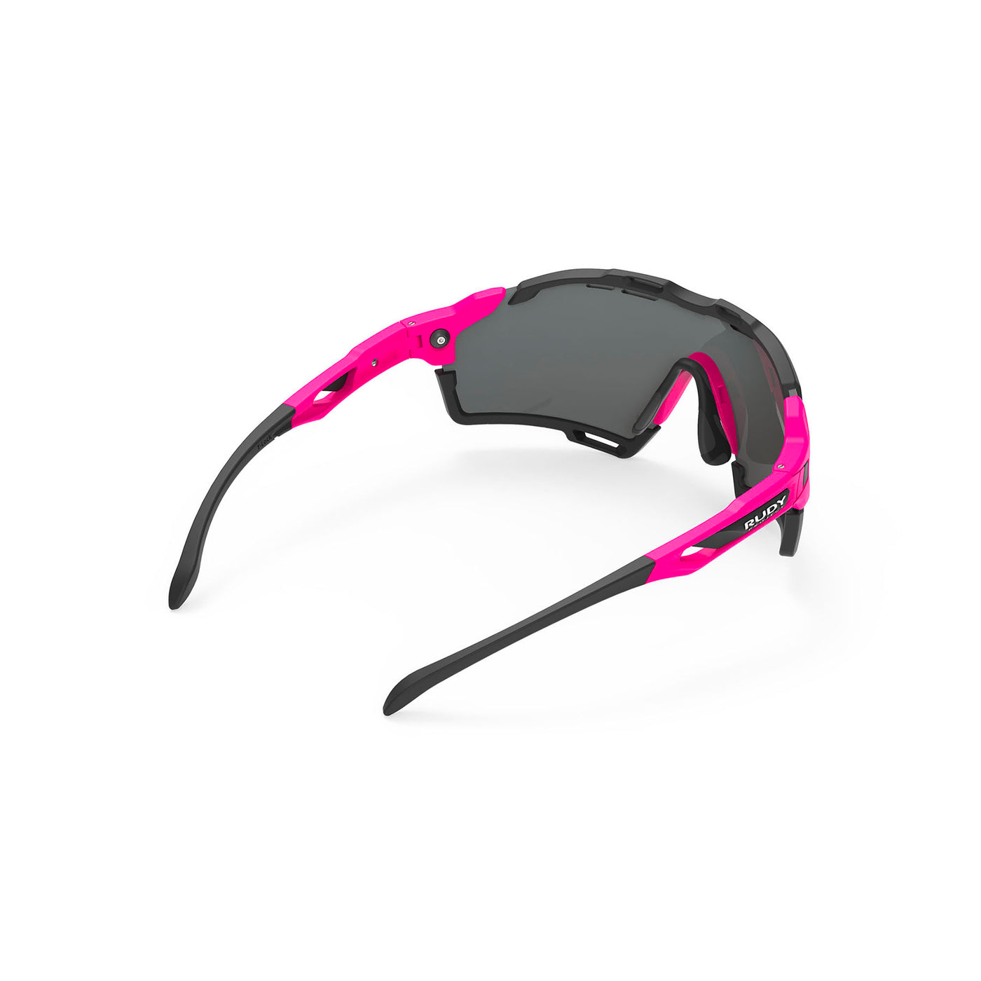 Rudy Project Cutline running and cycling sport and sport prescription sunglasses#color_cutline-pink-fluo-matte-frame-with-multilaser-orange-lenses-black-bumpers