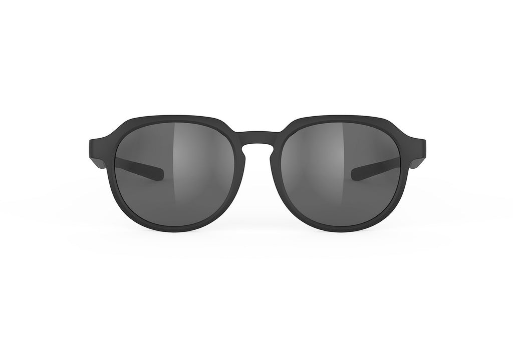 Rudy Project Glamshady active lifestyle sunglasses or prescription sunglasses are perfect for the beach, boating, fishing and any other outdoor activity#color_glamshady-black-matte-with-smoke-black-lenses