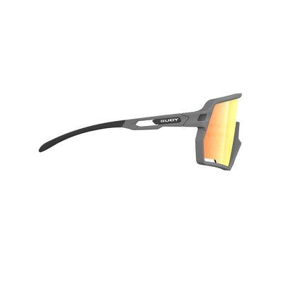 Rudy Project Kelion running, cycling, gravel and mountain biking sport shield prescription sunglasses#color_kelion-pyombo-matte-frame-with-multilaser-orange-lenses