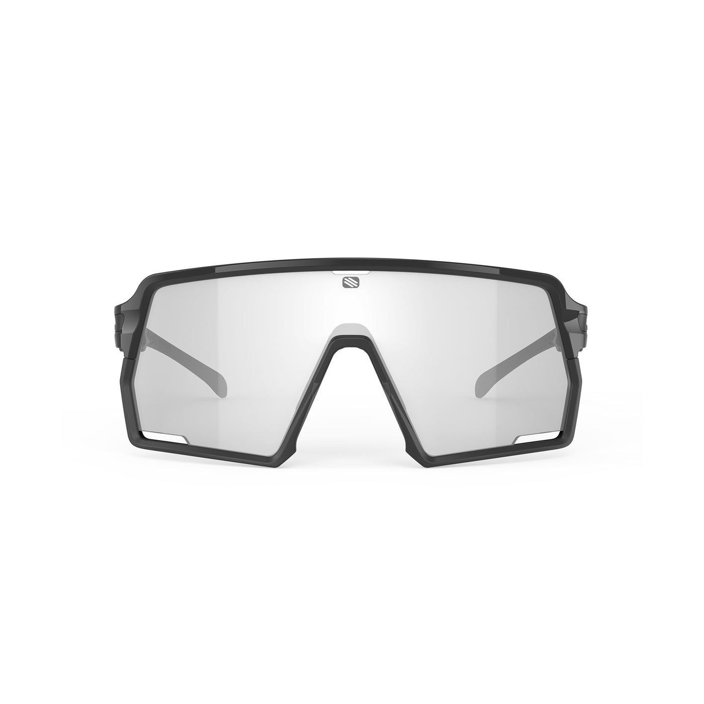Rudy Project Kelion running, cycling, gravel and mountain biking sport shield prescription sunglasses#color_kelion-black-gloss-frame-with-impactx-photochromic-2-laser-black-lenses