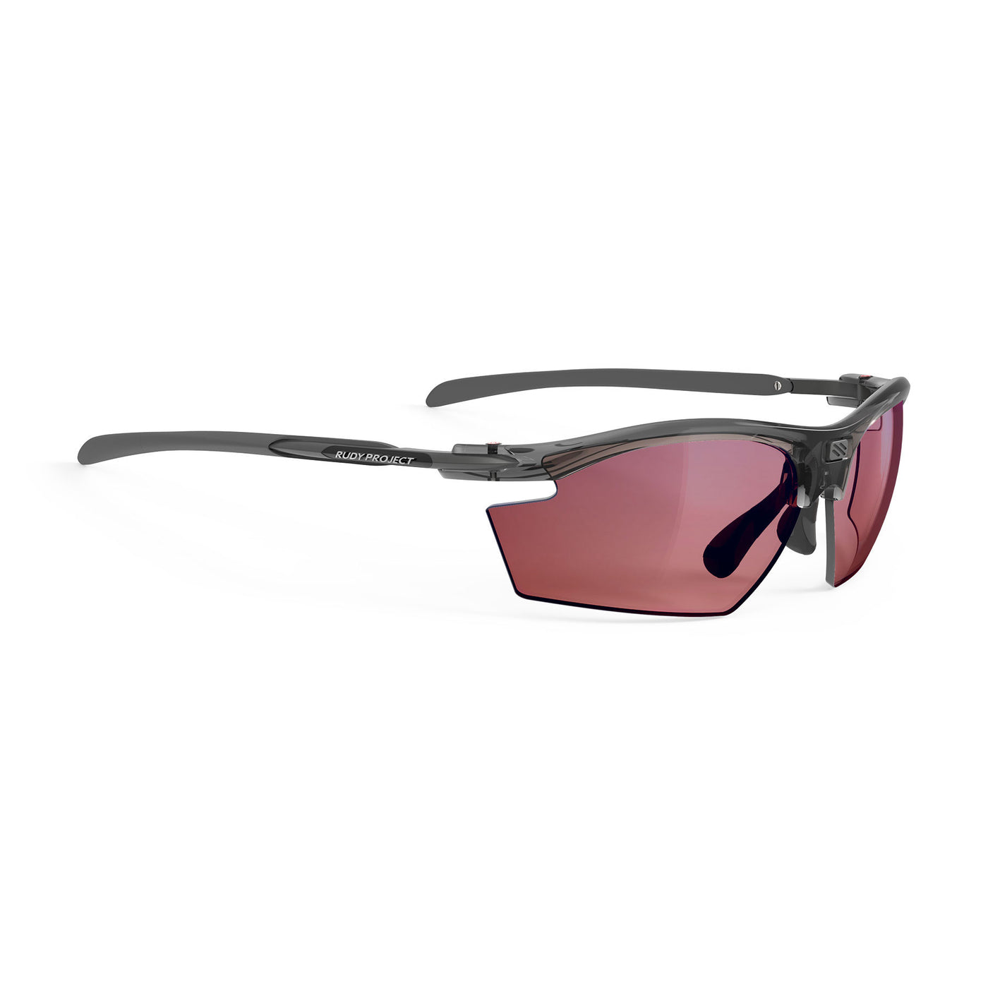 Rudy Project prescription ready Rydon running and cycling sport sunglasses#color_rydon-crystal-ash-frame-and-polar-3fx-racing-red-lenses
