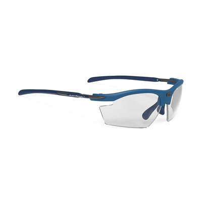Rudy Project prescription ready running and cycling sunglasses#color_rydon-pacific-blue-matte-frame-and-impactx-photochromic-2-black-lenses