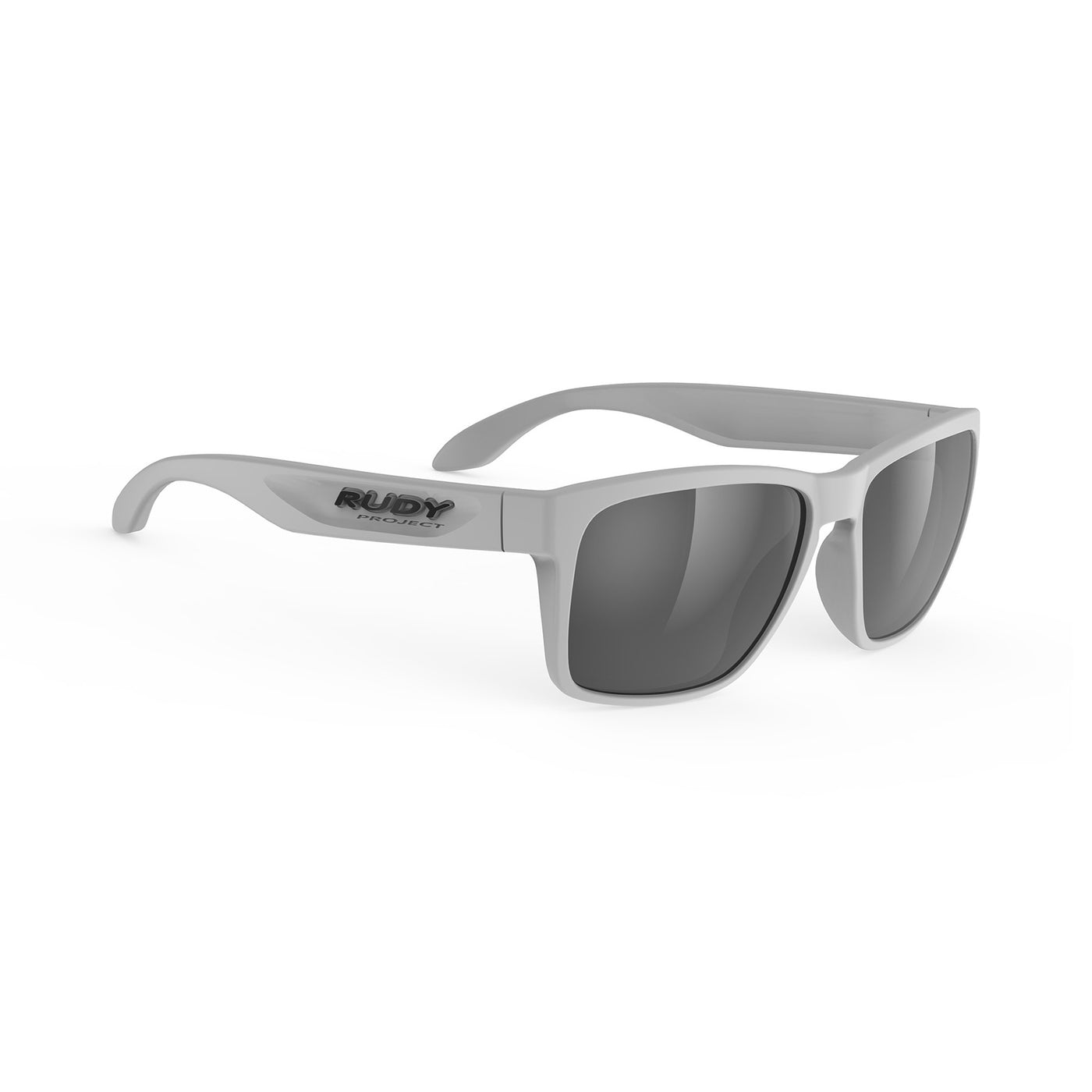 Rudy Project Spinhawk lifestyle and beach and boating and fishing prescription sunglasses#color_spinhawk-light-grey-matte-frame-with-smoke-black-lenses