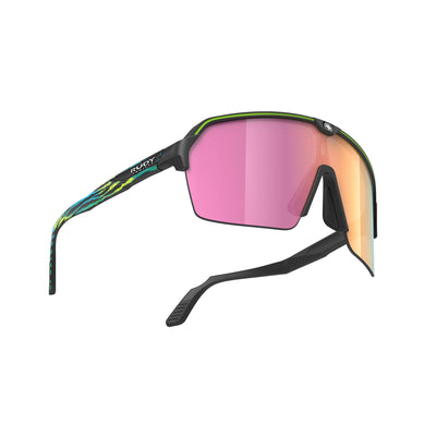 Rudy Project running and cycling sunglasses#color_spinshield-air-limited-black-matte-with-multilaser-sunset-lenses