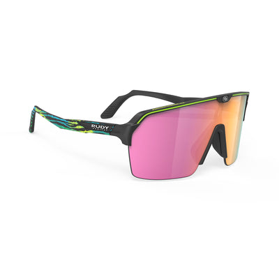 Rudy Project running and cycling sunglasses#color_spinshield-air-limited-black-matte-with-multilaser-sunset-lenses