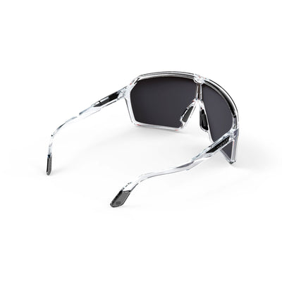 Rudy Project Spinshield running and cycling sunglasses#color_spinshield-crystal-gloss-with-multilaser-red-lenses