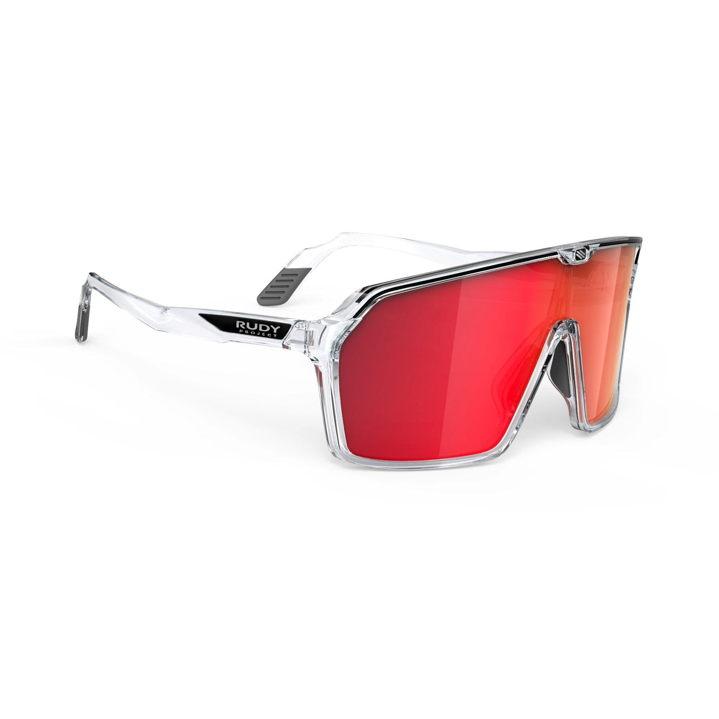 Rudy Project Spinshield running and cycling sunglasses#color_spinshield-crystal-gloss-with-multilaser-red-lenses