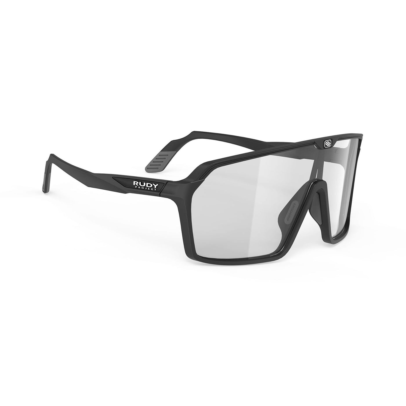 Rudy Project Spinshield running and cycling sunglasses#color_spinshield-black-matte-with-impactx-photochromic-2-black-lenses