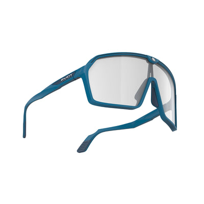 Rudy Project running and cycling sunglasses#color_spinshield-pacific-blue-matte-with-impactx-photochromic-2-laser-black-lenses