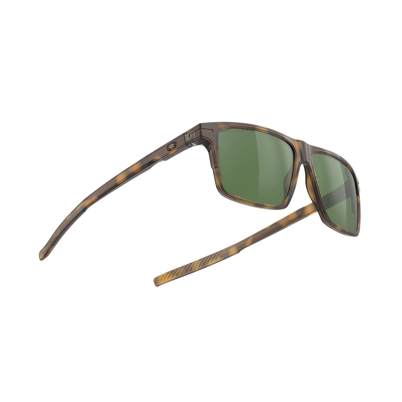 Rudy Project Stellar lifestyle, beach, boating and fishing prescription sunglasses#color_stellar-demi-brown-gloss-frame-with-green-lenses
