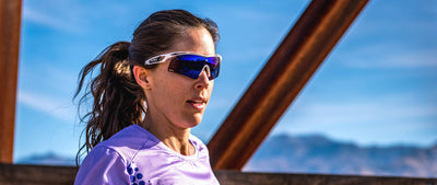 Rudy Project Tralyx+ photochromic sunglasses worn by woman running