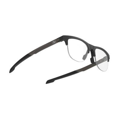 Rudy Project ophthalmic prescription eyeglass frames#color_inkas-half-rim-shape-b-matte-black