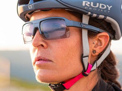 Rudy Project Sirius sport prescription sunglasses on womans face