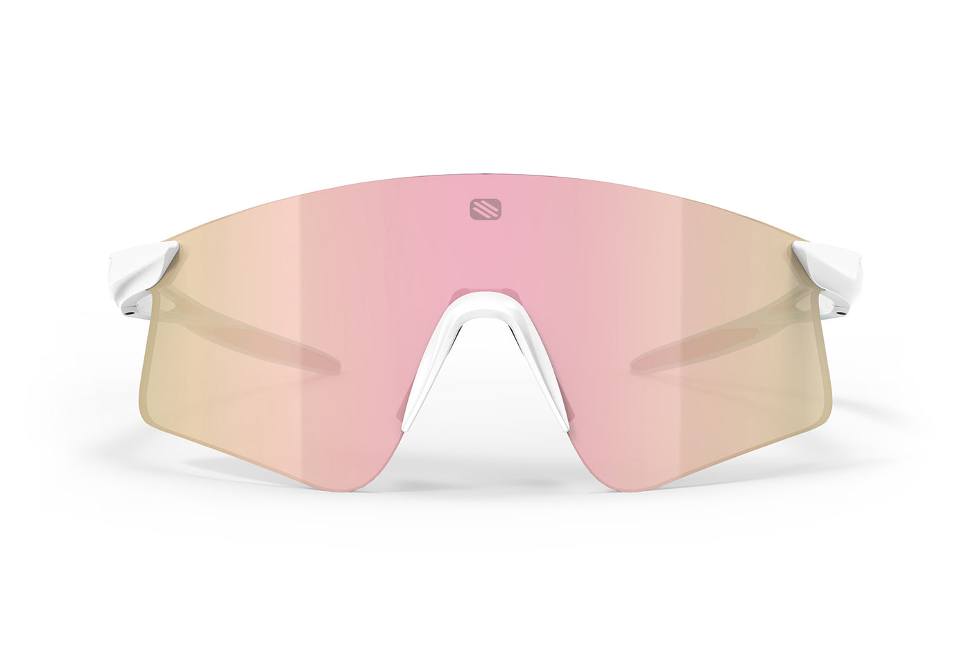 Rudy Project Astral X running, cycling, gravel and mountain biking sport shield prescription sunglasses#color_astral-x-emerald-matte-with-multilaser-rose-gold-lenses