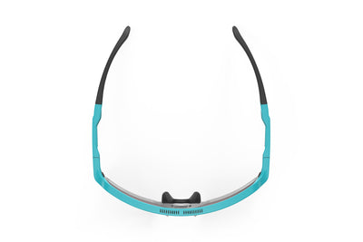 Rudy Project Kelion running, cycling, gravel and mountain biking sport shield prescription sunglasses#color_kelion-emerald-matte-with-multilaser-yellow-lenses