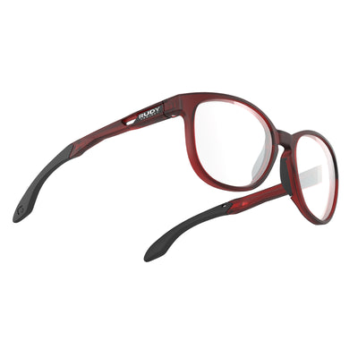 Rudy Project Lightflow lifestyle sunglasses are perfect for all outdoor activities and they're prescription ready#color_lightflow-b-frozen-bordeaux-frame-with-demo-lenses