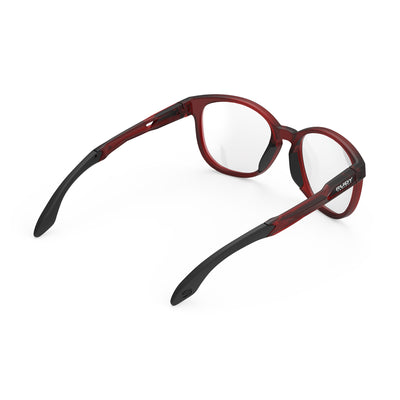 Rudy Project Lightflow lifestyle sunglasses are perfect for all outdoor activities and they're prescription ready#color_lightflow-b-frozen-bordeaux-frame-with-demo-lenses