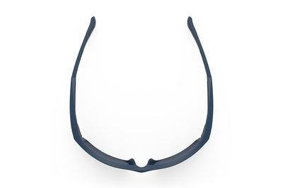 Rudy Project Nyad sport sunglasses are perfect for all outdoor activities including running, cycling, gravel biking, mountain biking, golf and pickleball and they're prescription ready#color_nyad-blue-navy-matte-frame-with-polar-3fx-hdr-multilaser-blue-lenses