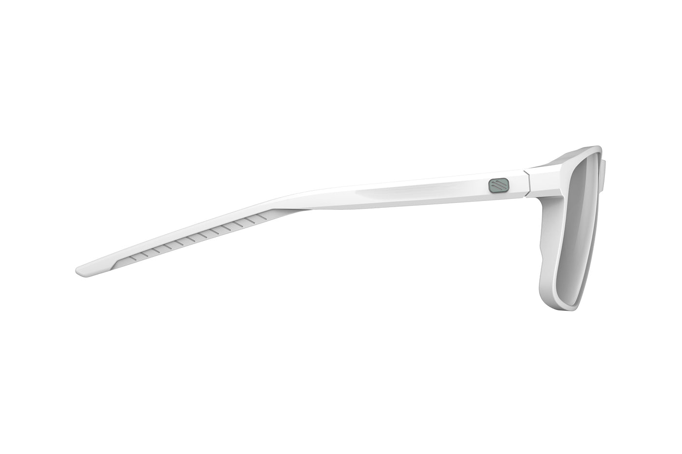 Rudy Project Overlap lifestyle sunglasses are perfect for all outdoor activities and they're prescription ready#color_overlap-white-and-green-sage-matte-frame-with-laser-black-lenses