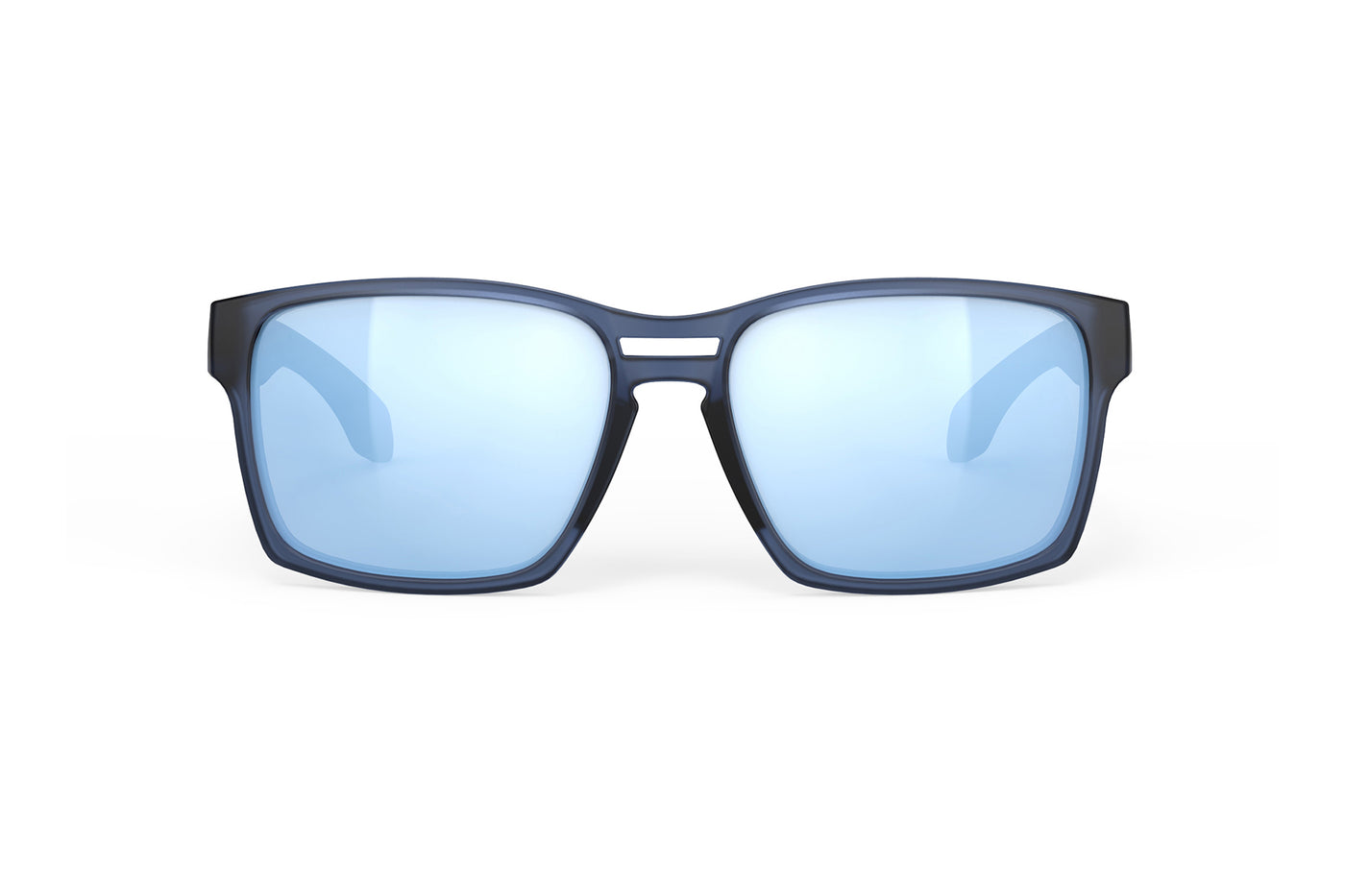 Rudy Project Spinair 57 lifestyle sunglasses are perfect for all outdoor activities and they're prescription ready#color_spinair-57-frozen-avio-matte-frame-with-multilaser-ice-lenses