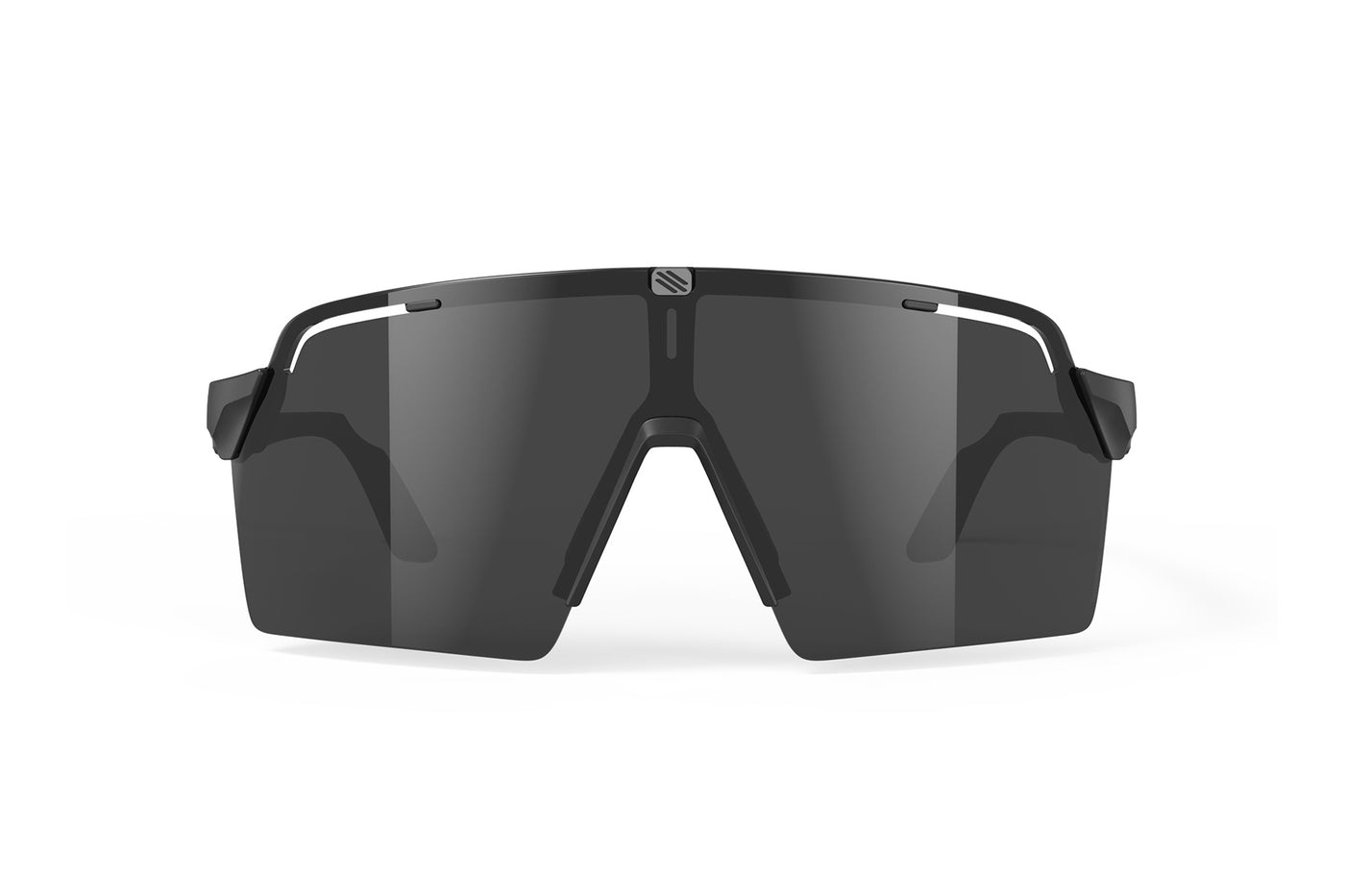 Rudy Project Spinshield Pro all-sport shield sunglasses are perfect for any outdoor activities including running, cycling, gravel biking, mountain biking, boating, golf and pickleball#color_spinshield-pro-black-matte-frame-with-smoke-black-lenses