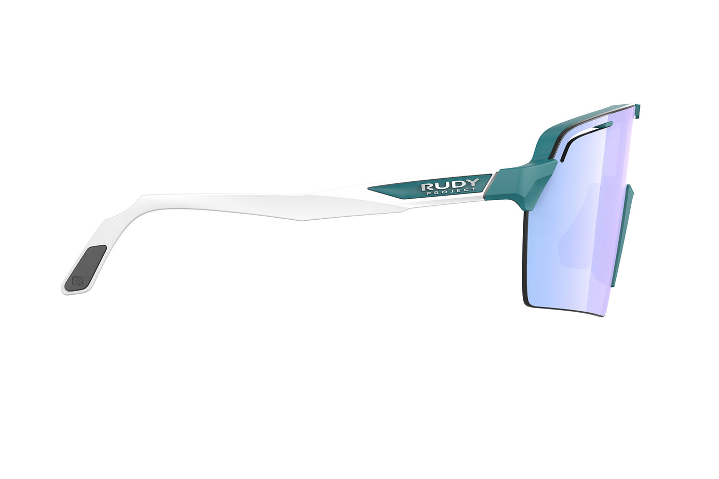 Rudy Project Spinshield Pro all-sport shield sunglasses are perfect for any outdoor activities including running, cycling, gravel biking, mountain biking, boating, golf and pickleball#color_spinshield-pro-teal-matte-frame-with-multilaser-ice-lenses