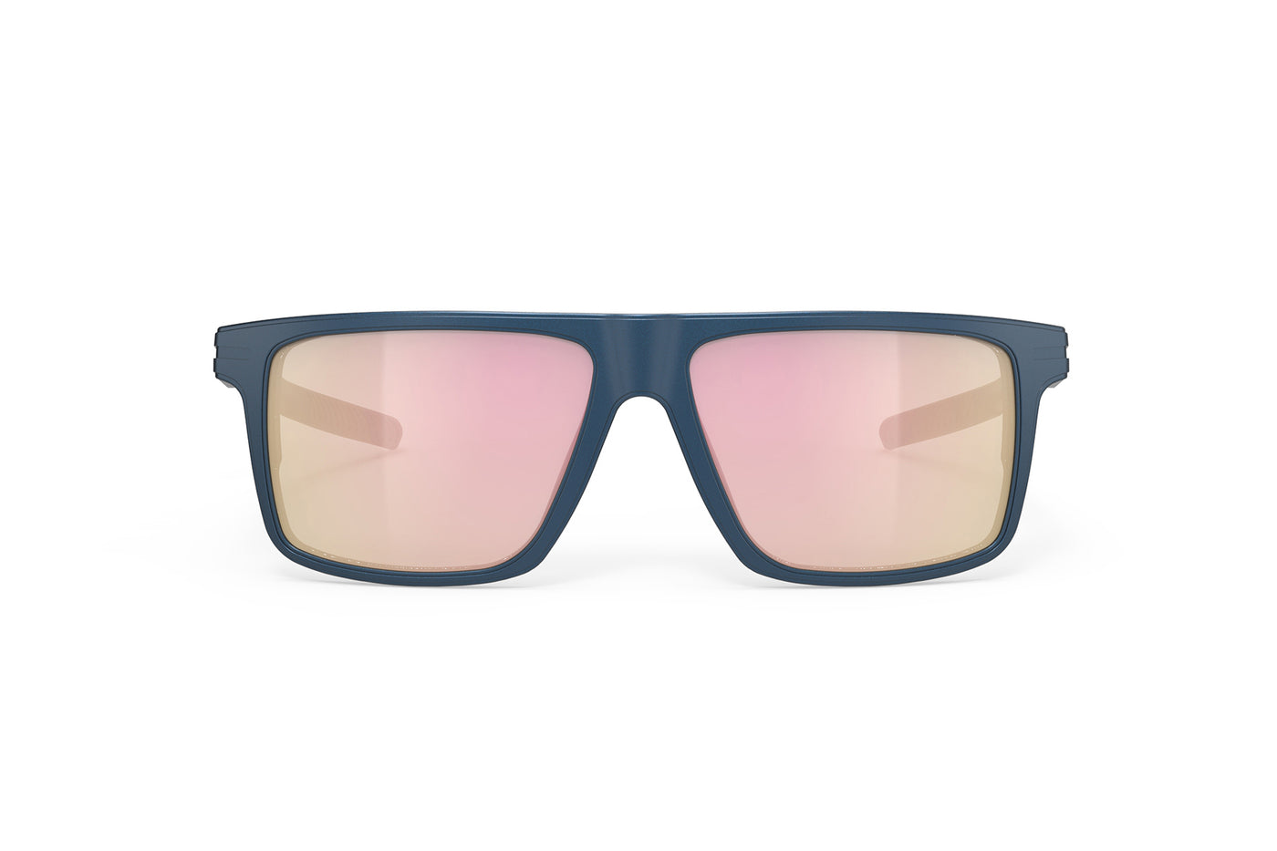 Rudy Project Stellar lifestyle sunglasses are perfect for all outdoor activities and they're prescription ready#color_stellar-metal-night-matte-frame-with-multilaser-rose-gold-lenses