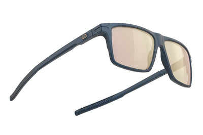 Rudy Project Stellar lifestyle sunglasses are perfect for all outdoor activities and they're prescription ready#color_stellar-metal-night-matte-frame-with-multilaser-rose-gold-lenses