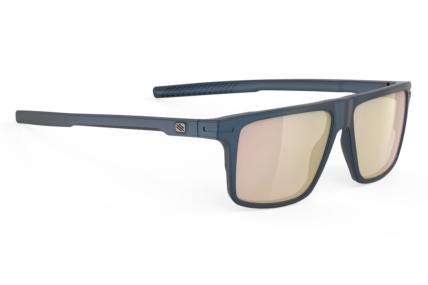 Rudy Project Stellar lifestyle sunglasses are perfect for all outdoor activities and they're prescription ready#color_stellar-metal-night-matte-frame-with-multilaser-rose-gold-lenses
