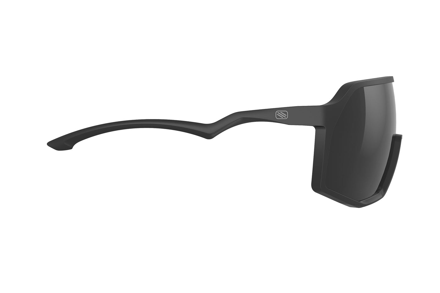 Rudy Project Thunder all-sport shield sunglasses are perfect for any outdoor activities including running, cycling, gravel biking, mountain biking, boating, golf and pickleball#color_thunder-black-matte-frame-with-smoke-black-lenses