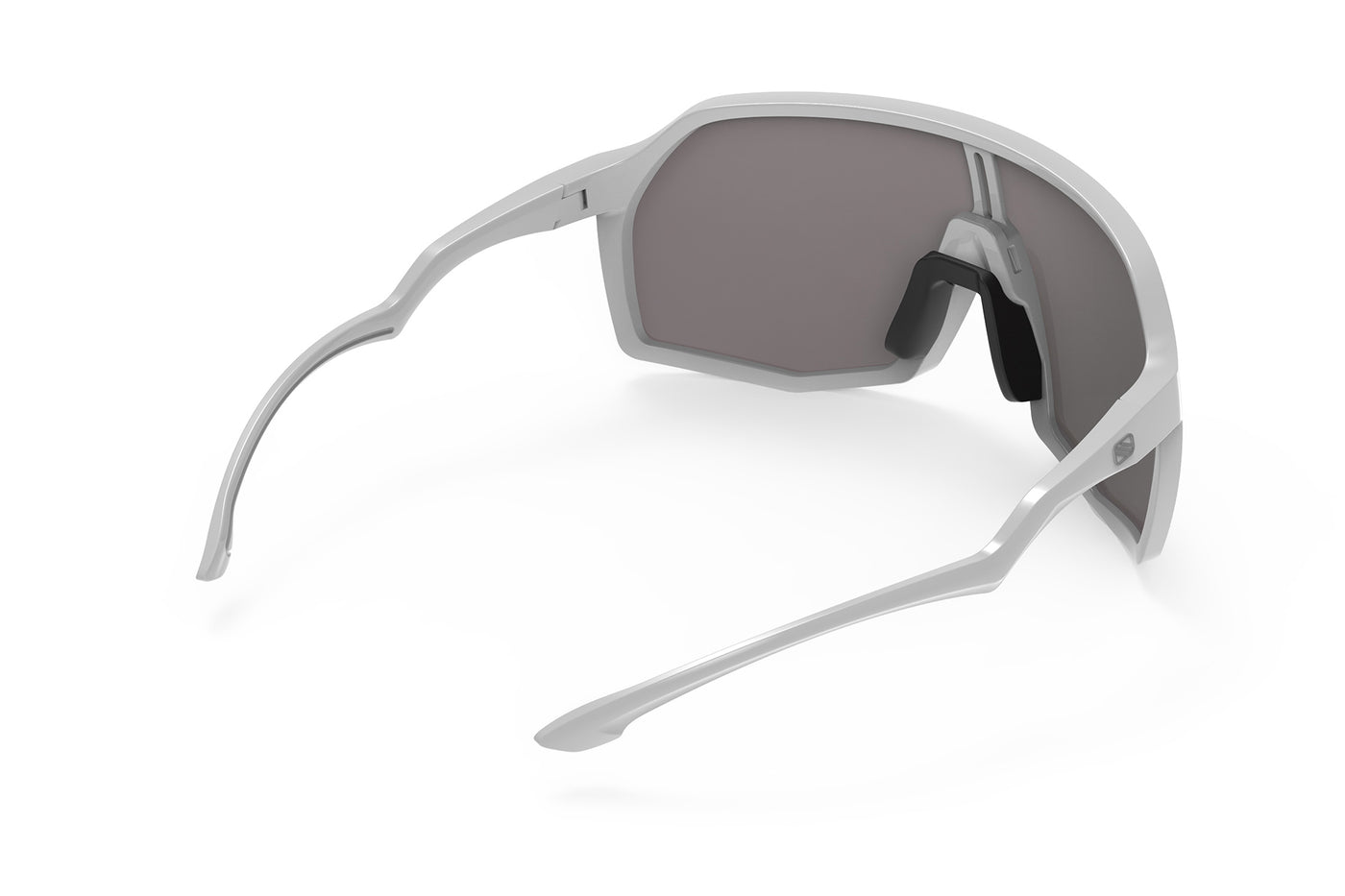 Rudy Project Thunder all-sport shield sunglasses are perfect for any outdoor activities including running, cycling, gravel biking, mountain biking, boating, golf and pickleball#color_thunder-white-gloss-frame-with-multilaser-rose-gold-lenses