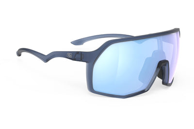 Rudy Project Thunder all-sport shield sunglasses are perfect for any outdoor activities including running, cycling, gravel biking, mountain biking, boating, golf and pickleball#color_thunder-frozen-avio-frame-with-multilaser-ice-lenses