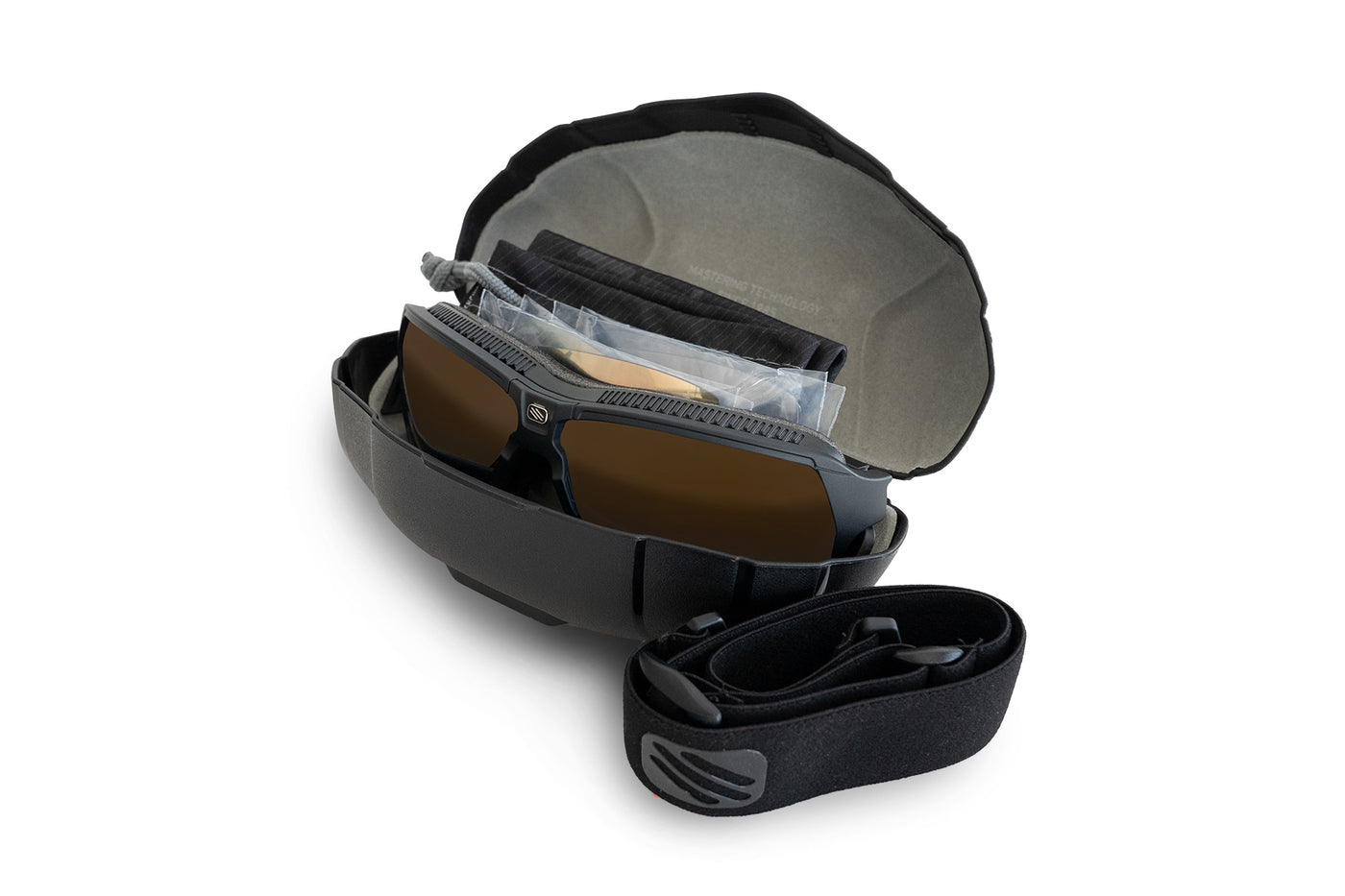 Rudy Project Agent Q Occhiali Sportivi - Black Mat/ImpactX Photochromic 2 Red - Lenti Fotocromatiche Categoria 1-3, UV400
