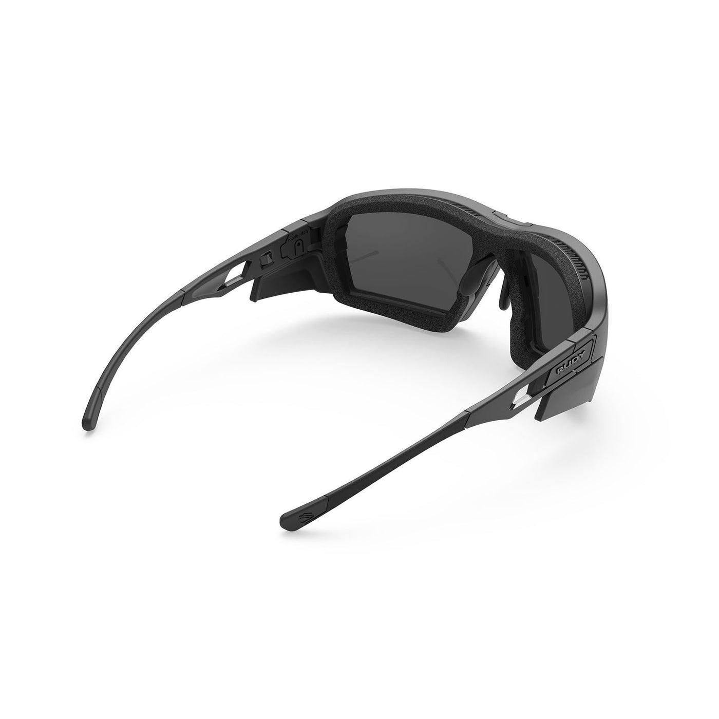 Rudy Project prescription hiking and glacier sport sunglasses#color_agent-q-stealth-matte-black-with-smoke-black-lenses